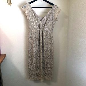 Tiffany Rose Maternity Lace Sleeveless Foral Dress - Size 1 (US 4/6)